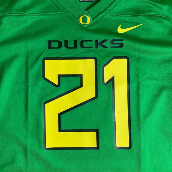 Nike Oregon Ducks Women’s Football Jersey NWT #21 - Picture 3 of 5